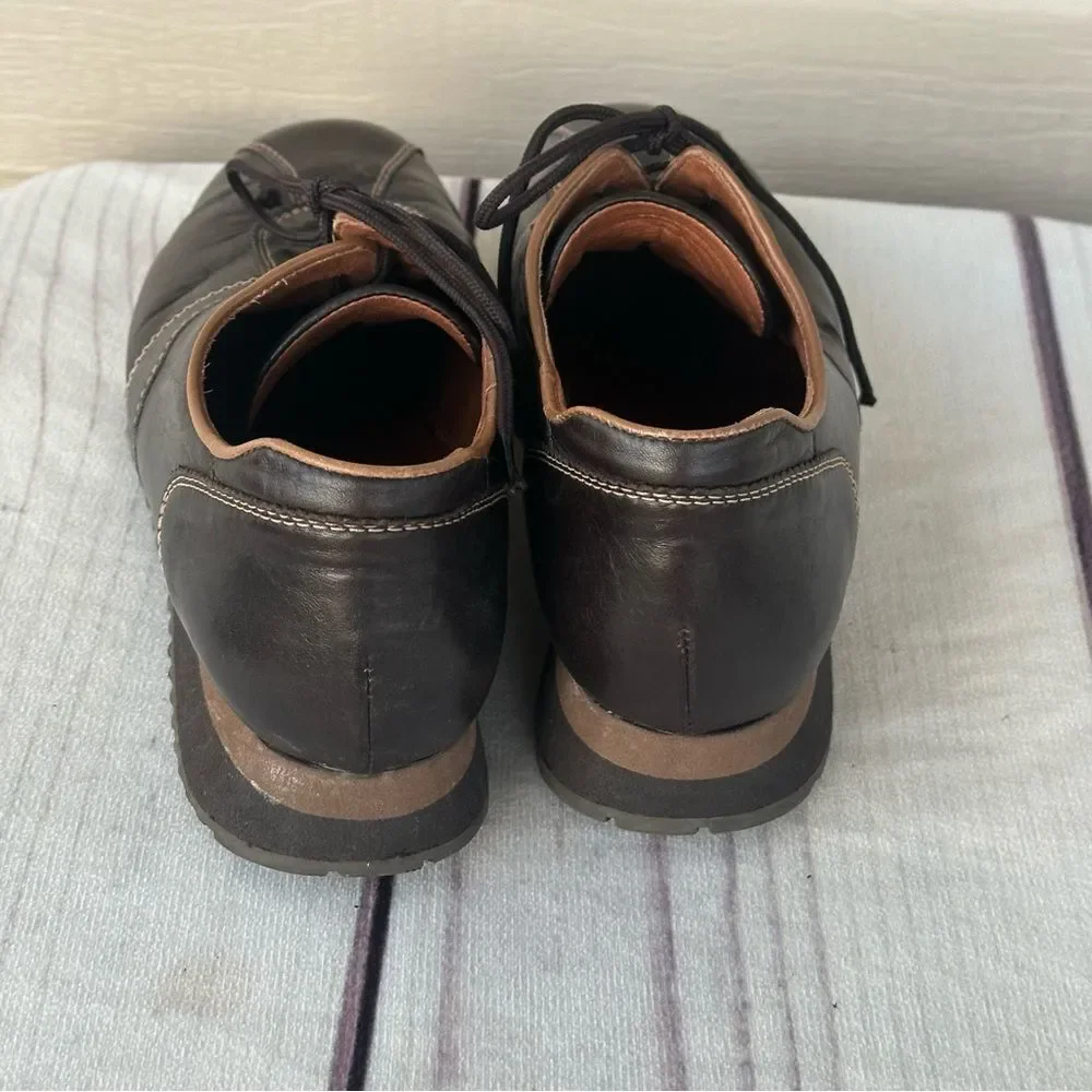 Paul Green Munchen Brown Leather Driving Shoes Women’s Sz 7‎ Lace Up Sneakers